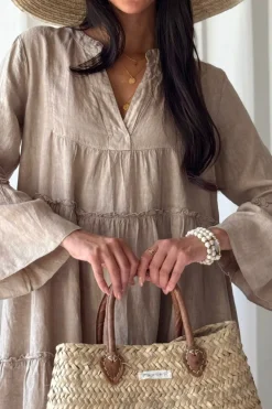 Addie pellavamekko, cashmere