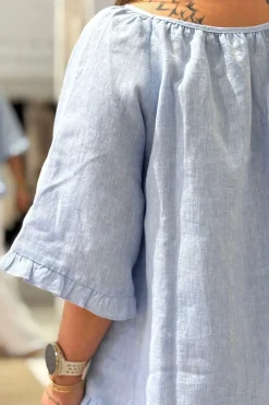 Alessia pellavapaita, oxford blue