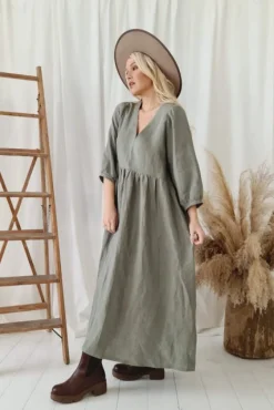 Almira pellavamekko, camo vihreä