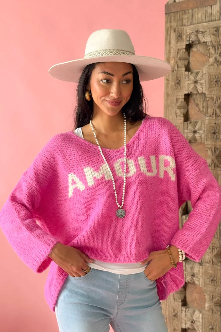 Amour neule, pink