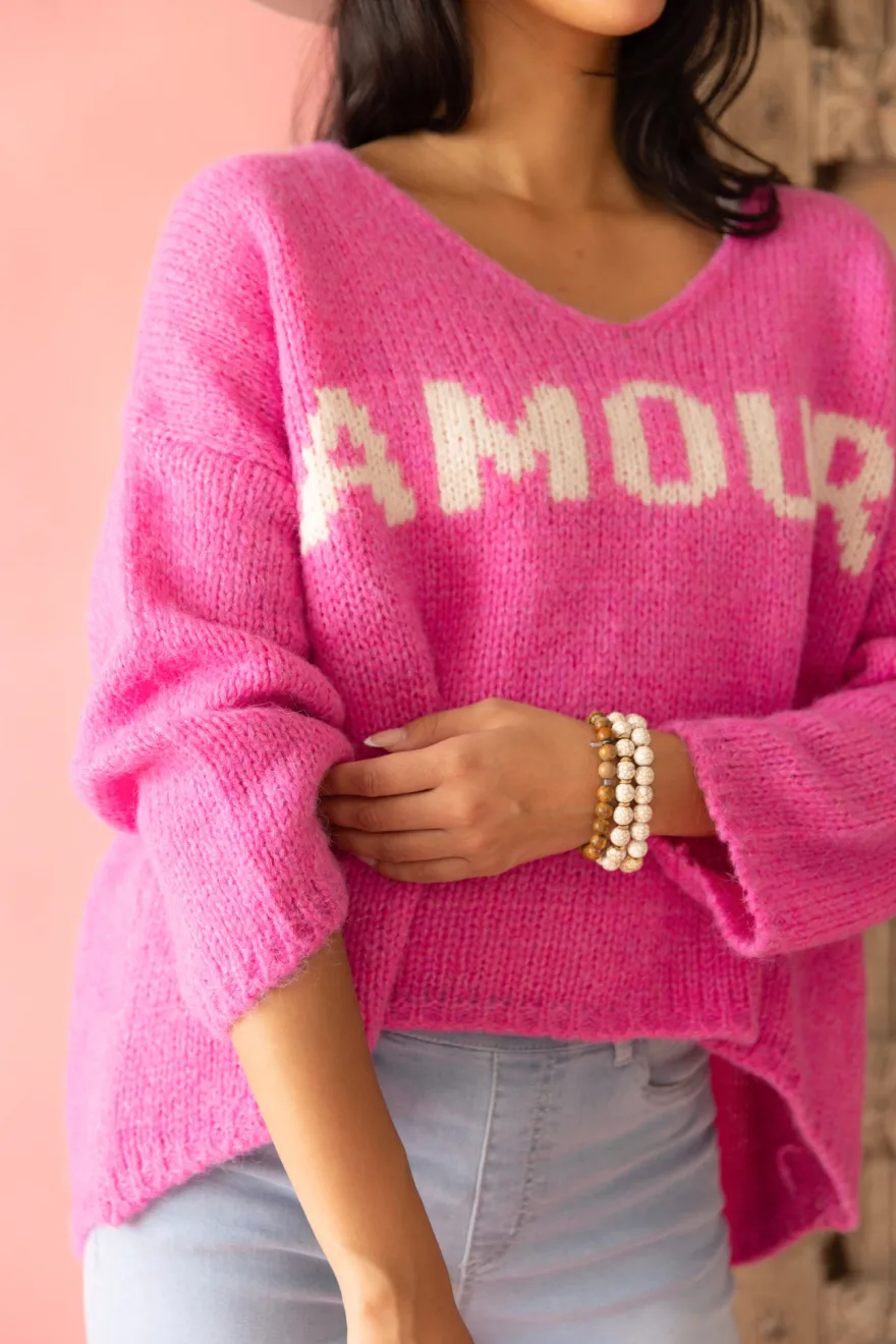 Amour neule, pink
