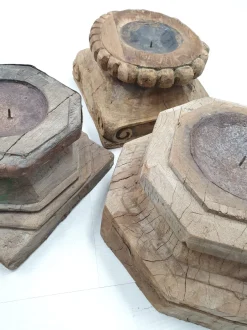 Azulik kynttilänjalka, light wood