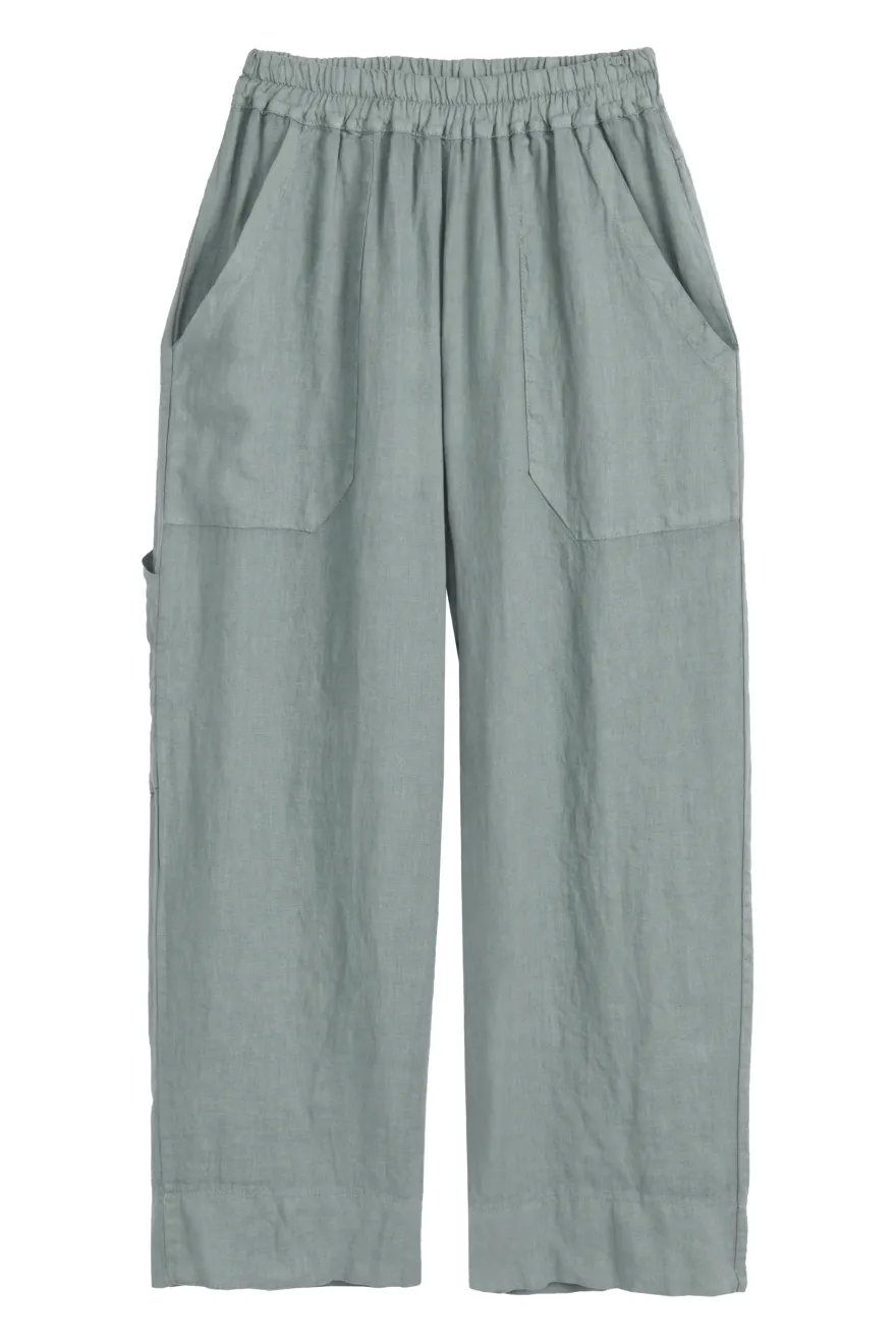 Baggy pellavahousut, camo