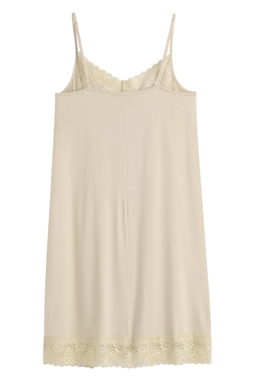 Bamboo Lace Joice slip mekko, beige