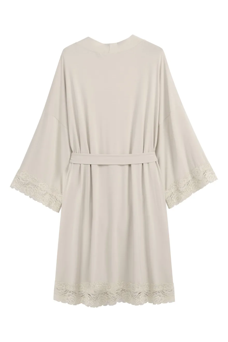 Bamboo Lace kimono, beige