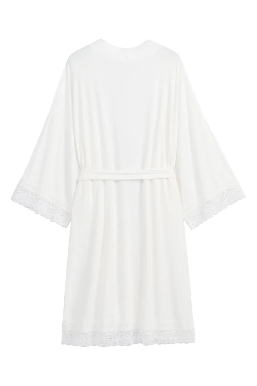 Bamboo Lace kimono, valkoinen