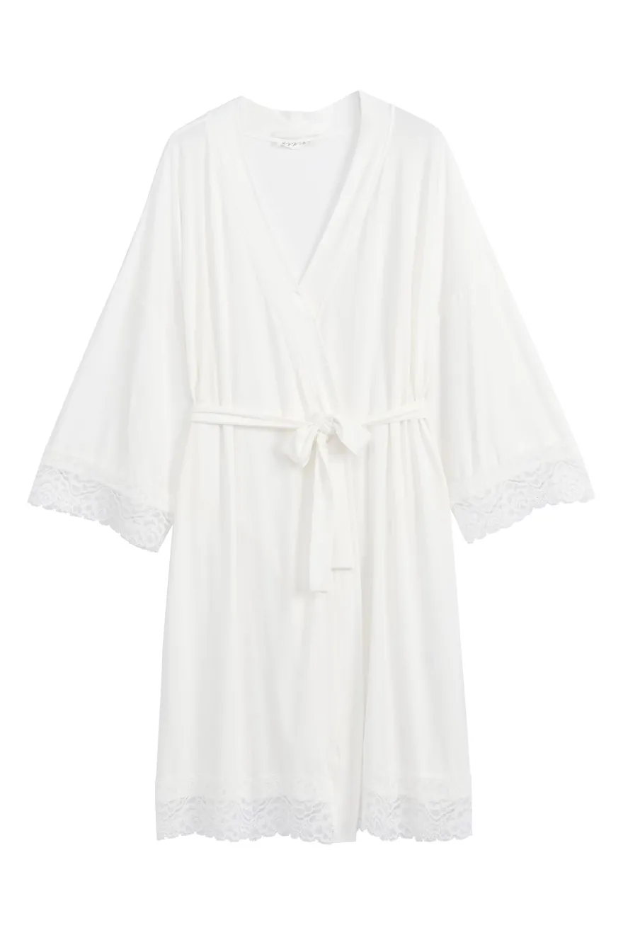 Bamboo Lace kimono, valkoinen