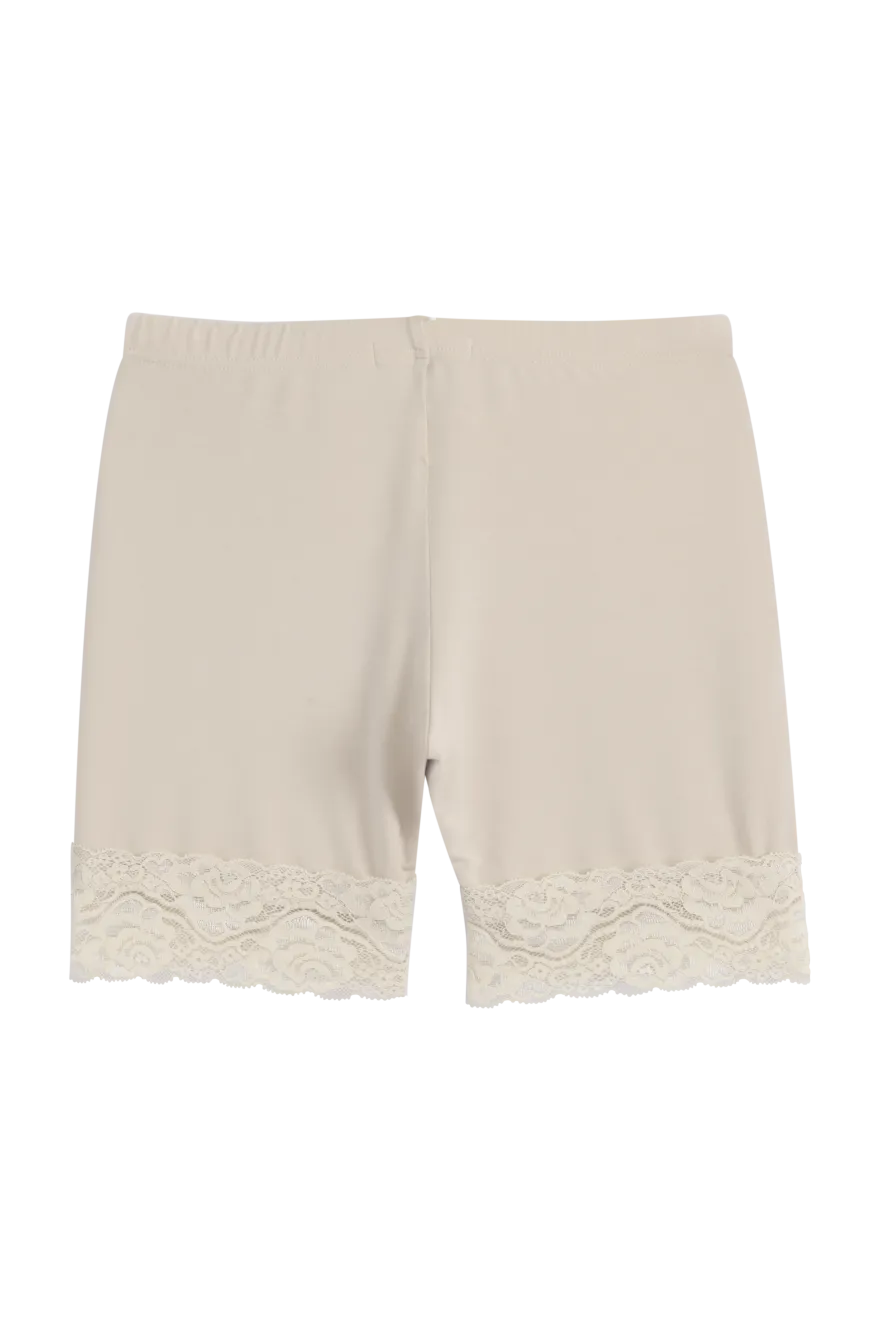 Bamboo Lace pyöräilyshortsit, beige