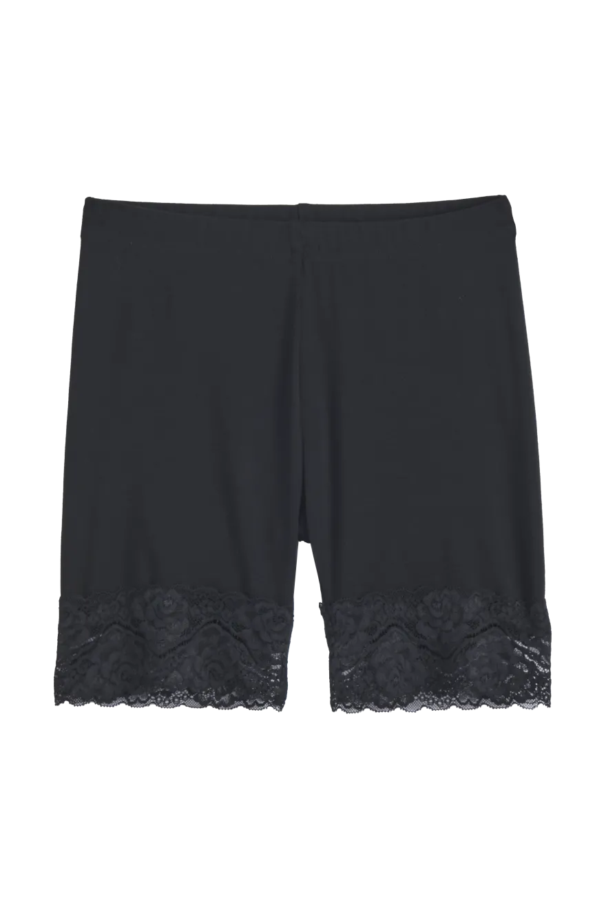 Bamboo Lace pyöräilyshortsit, musta