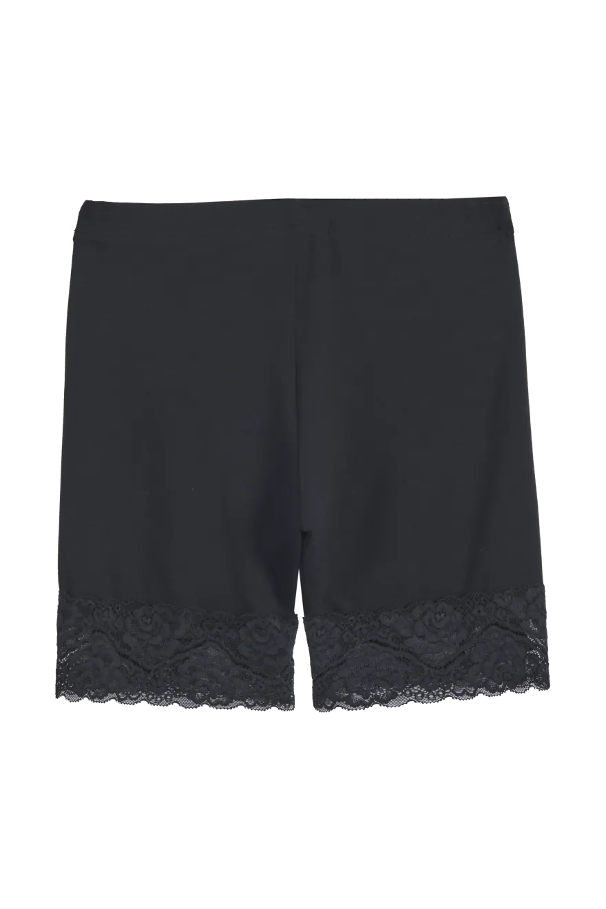 Bamboo Lace pyöräilyshortsit, musta
