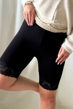Bamboo Lace pyöräilyshortsit, musta
