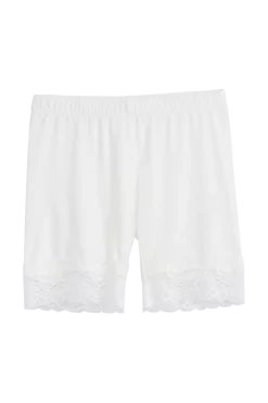 Bamboo Lace pyöräilyshortsit, valkoinen