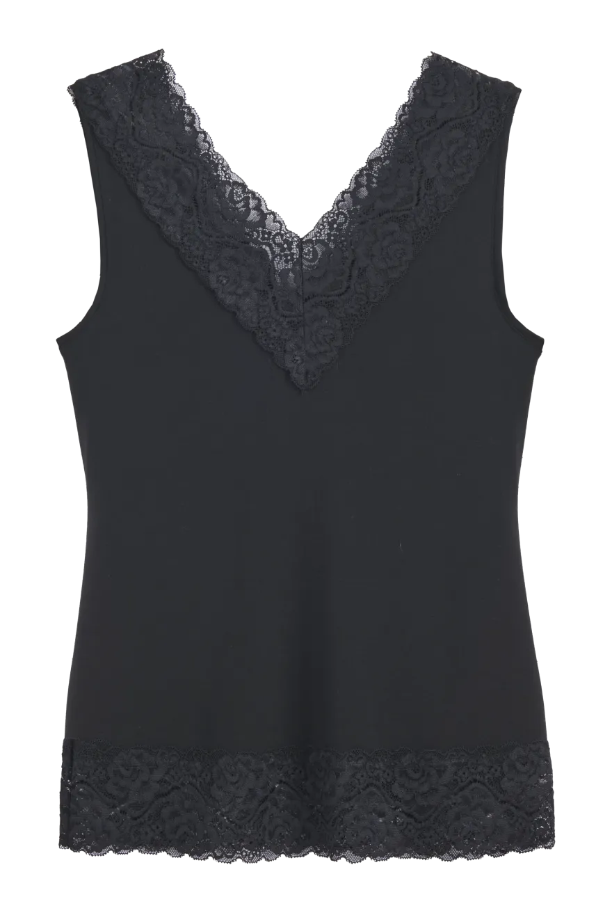 Bamboo Lace Valentine toppi, musta