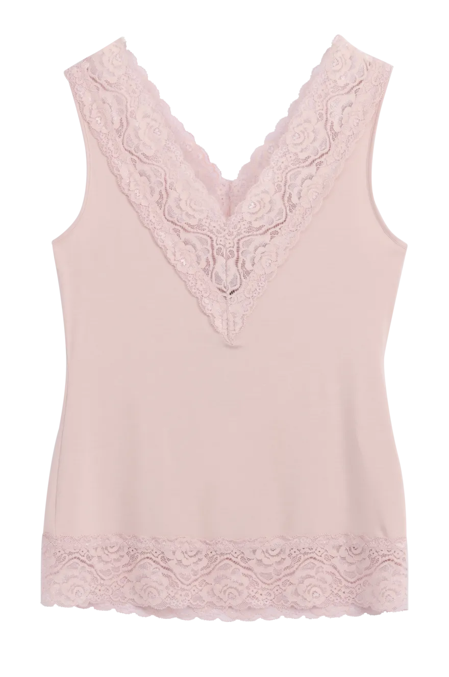 Bamboo Lace Valentine toppi, vaaleanpunainen