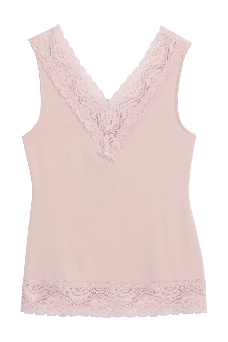Bamboo Lace Valentine toppi, vaaleanpunainen