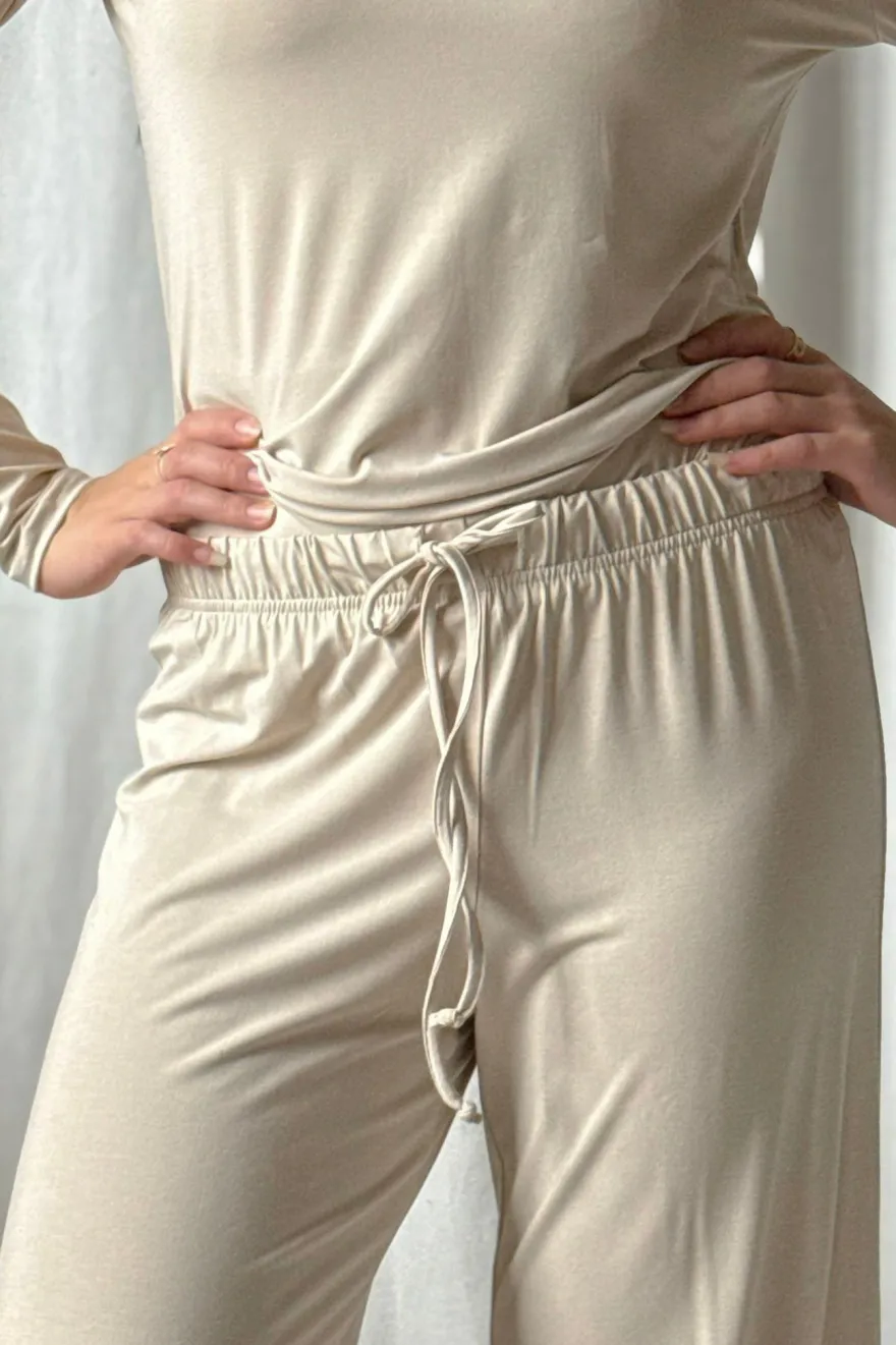 Bamboo Relax housut, beige