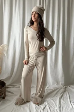 Bamboo Relax housut, beige