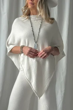 Be Mine poncho, chalk