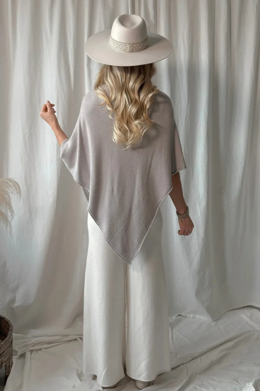 Be Mine poncho, taupe