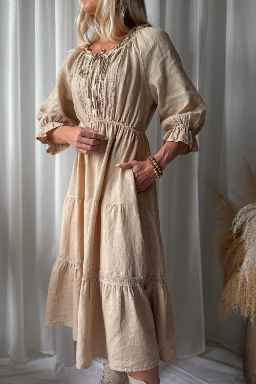 Beth Ellen pellavamekko, safari