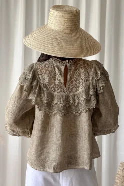 Boho Lace pellavapaita, savanna
