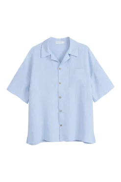 Boxy pellavapaita, oxford blue