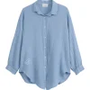 Breezy pellavapaita, denim blue