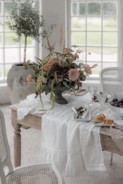 Brocante kaitaliina, antique white