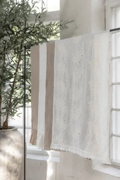 Brocante kaitaliina, antique white