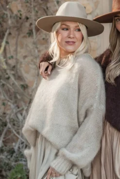 Bubble dream mohairneule, beige