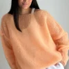 Bubble dream mohairneule, peach