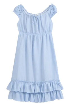 Butterfly pellavamekko, oxford blue