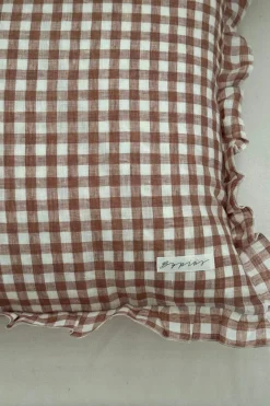 Bypias Ruffle pellavatyynyliina, pepperosa check
