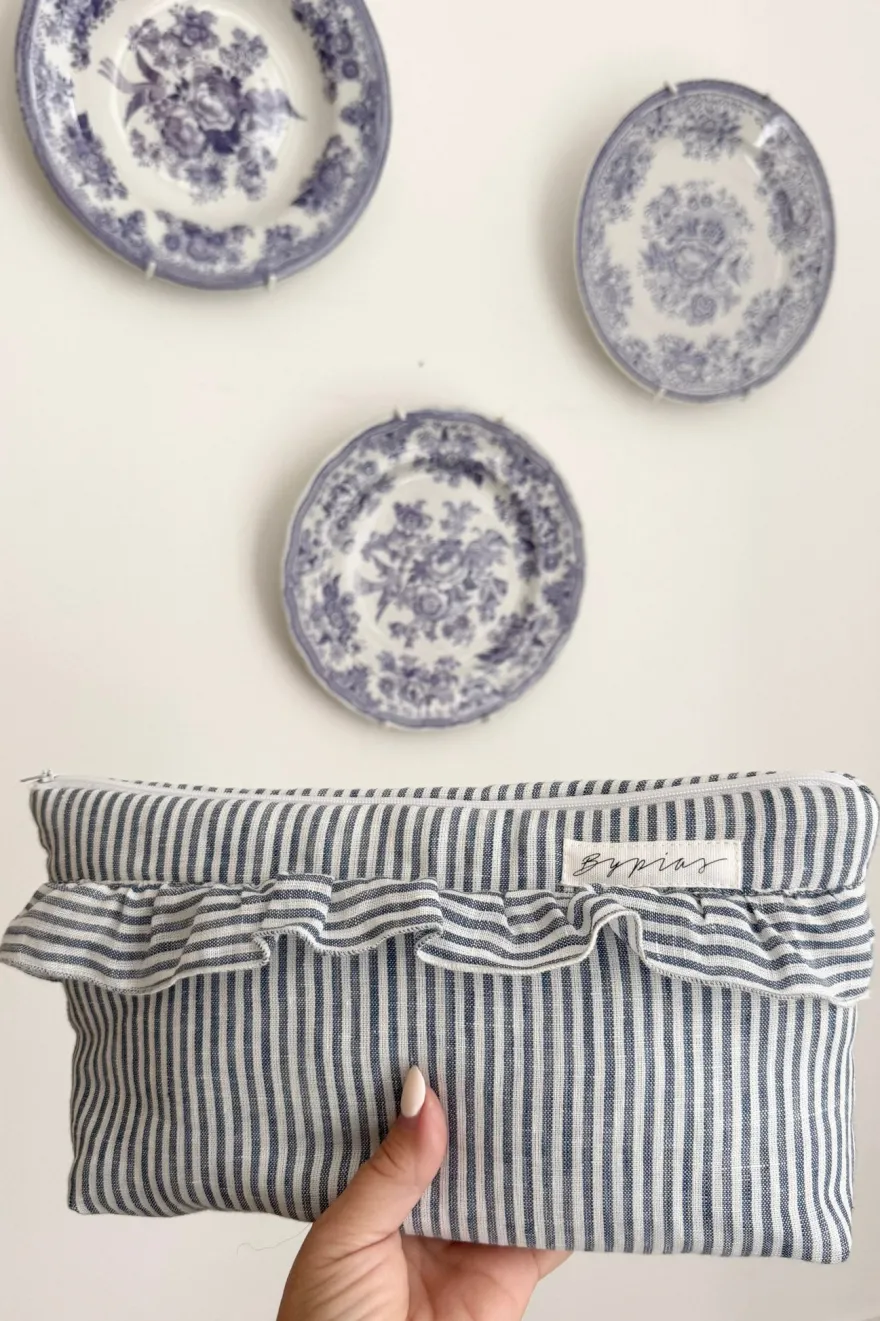 Bypias toilettilaukku, blue stripe