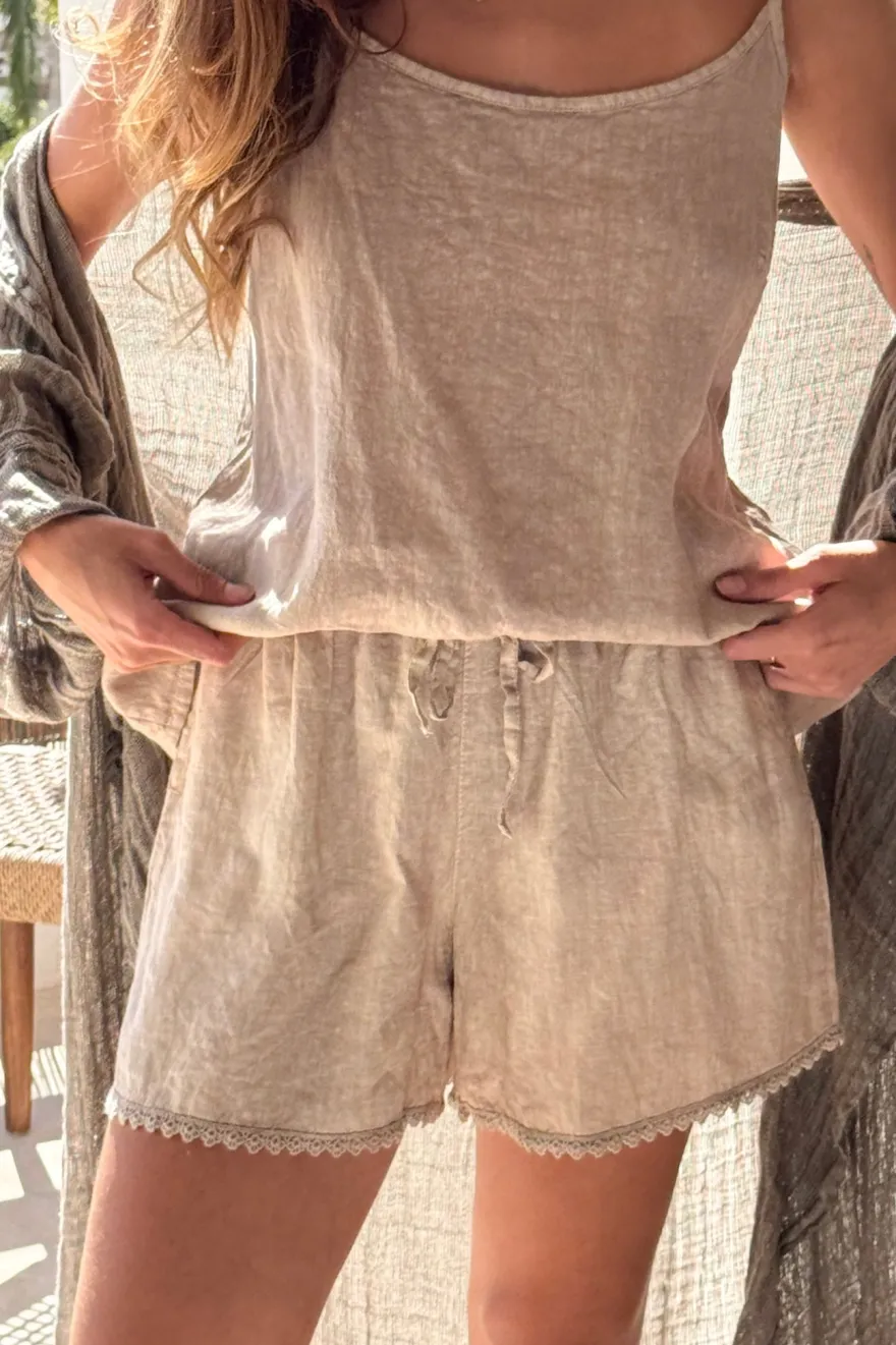 Casa pellavashortsit, cashmere