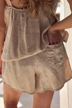 Casa pellavashortsit, cashmere