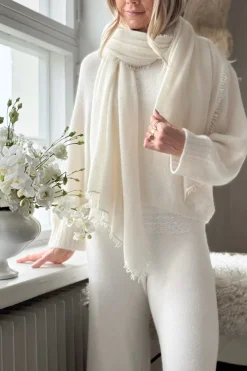 Cashmere love huivi, soft white