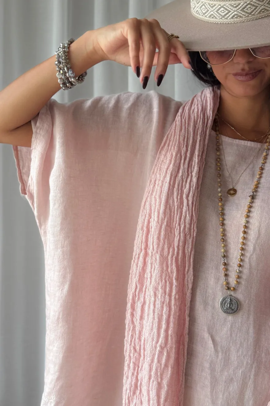 Catri pellavapaita, light pink