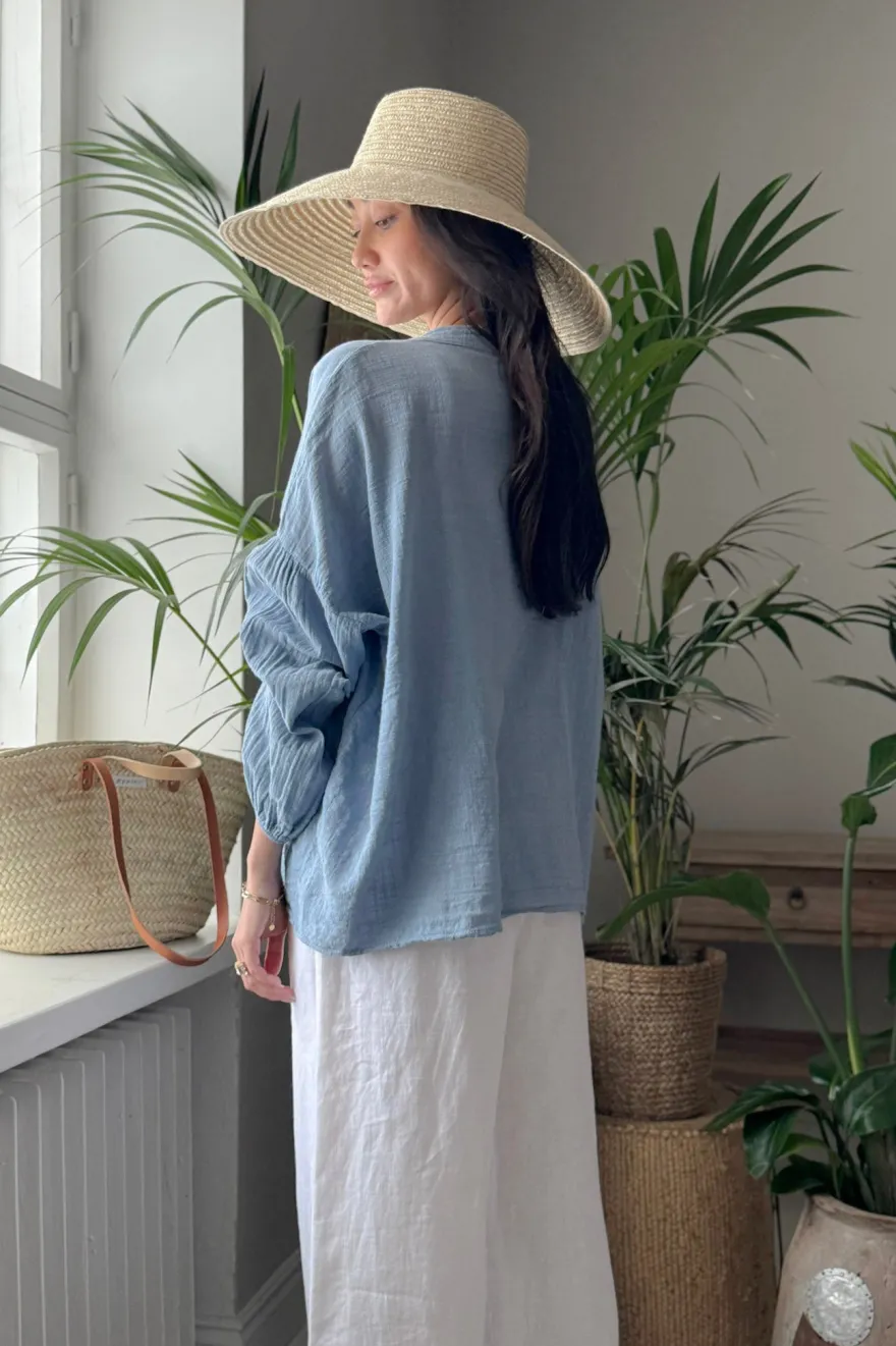 Chalky puuvillapaita, denim blue