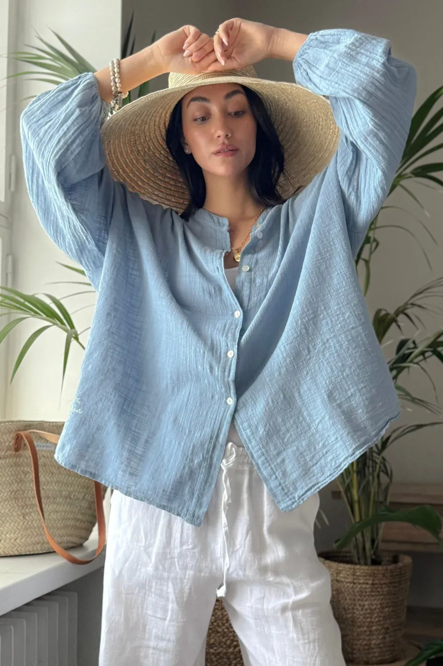 Chalky puuvillapaita, denim blue