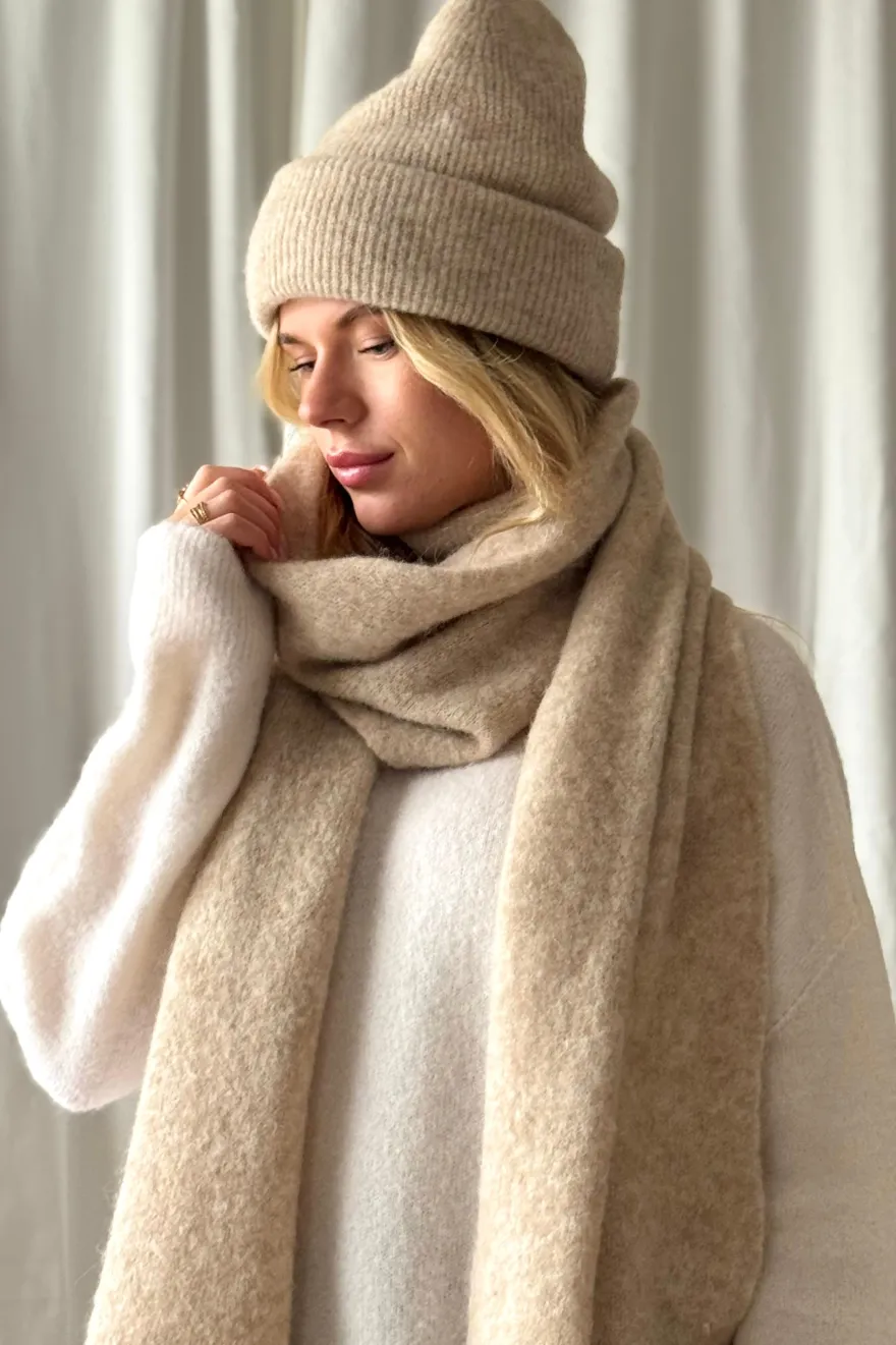 Chamonix alpakka beanie, beige