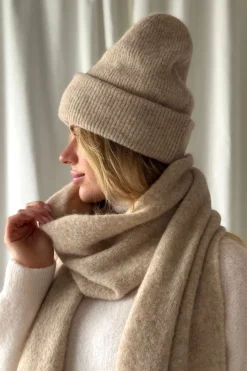 Chamonix alpakka beanie, beige