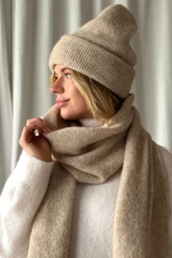 Chamonix alpakka beanie, beige
