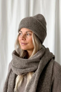 Chamonix alpakka beanie, taupe