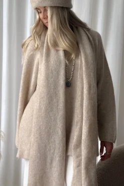 Chamonix alpakkahuivi, beige