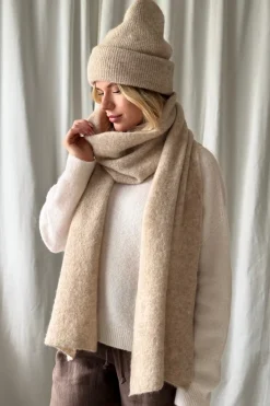 Chamonix alpakkahuivi, beige