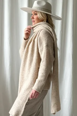 Chamonix alpakkahuivi, beige