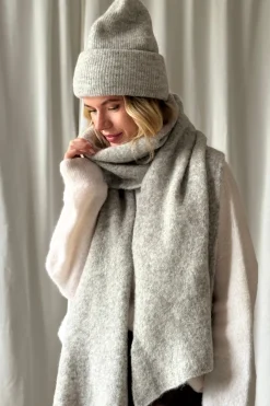 Chamonix alpakkahuivi, pearl grey