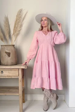 Charly pellavamekko, baby pink