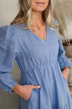 Charly pellavamekko, heavenly blue